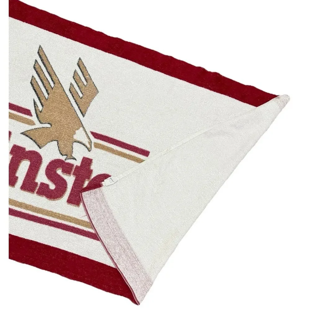 Vintage 1980s Winston Cigarette Promotional Terry Cloth Bath Towel Beach Retro